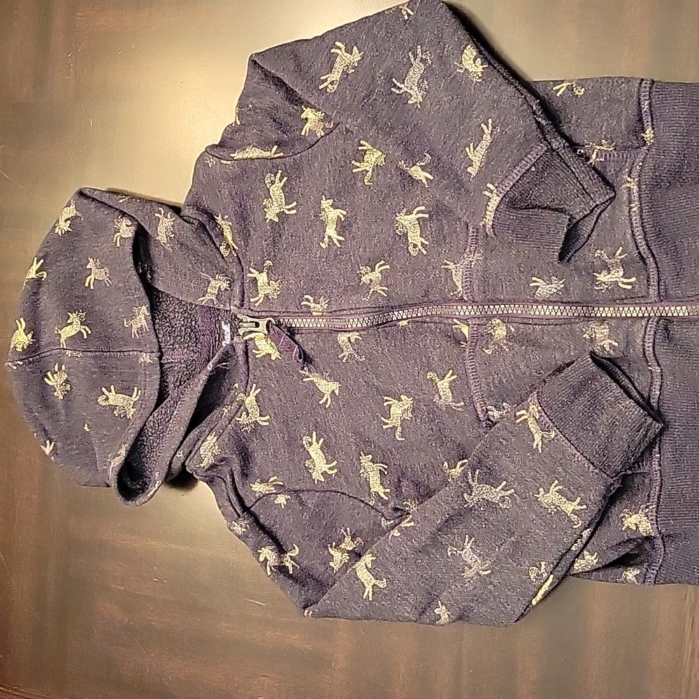 Cat & Jack girls unicorn hoodie size 4T